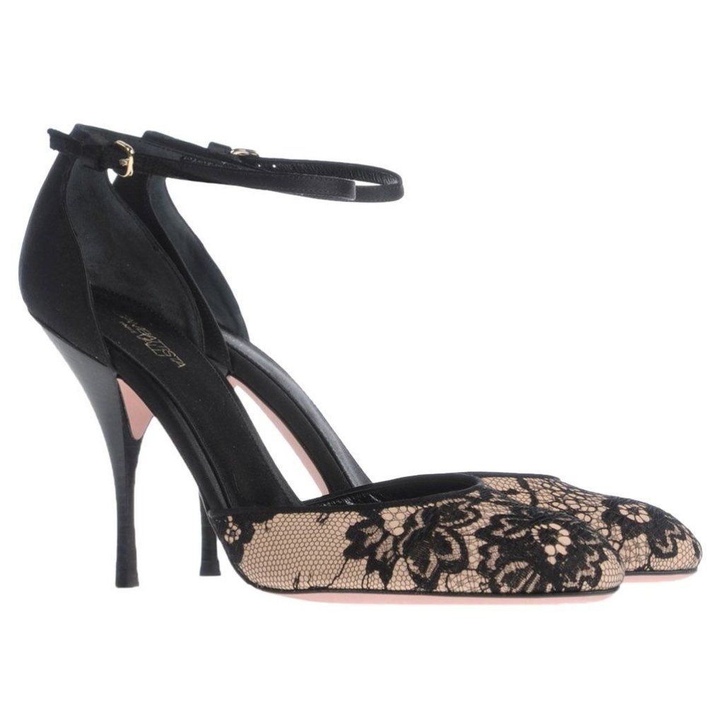 NIB Giambattista‎ Valli Paris leather/ fabric pumps. - Picture 2 of 4